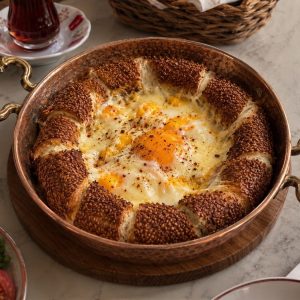Œufs au fromage et Simit